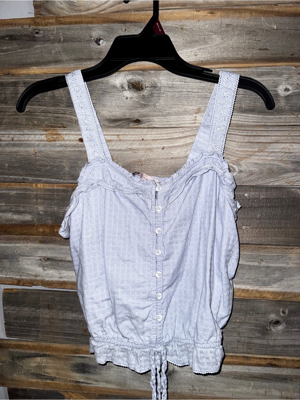 SO- goods for life- crop top tank top- blue size medium